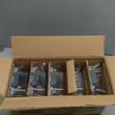 KOMUEE 30 oz 5 Pack Glass Meal Prep Containers, Glass Storage Containers with Lids - Dishwahser, Microwave, Oven and Freezer Safe (Gray)