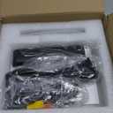 Smart Projector 1080P 4K Support with WIFI 6 and 2-Way Bluetooth 1500ANSI Auto Keystone Electric Focus Mini Projectors Home Theater Movie Outdoor Portable Projector (Black)