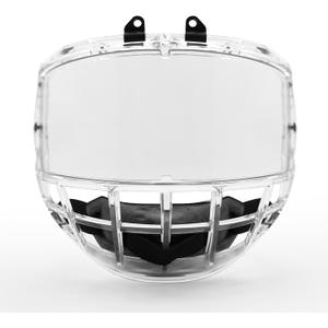GY Hockey Full Shield Visor Junior Ice Hockey Helmet Full Face Protection Visor Youth Anti-Scratch/Anti-Fog (Clear Blue)