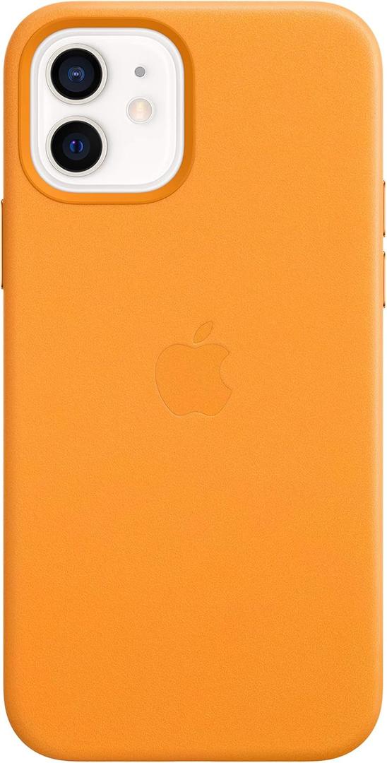 Apple iPhone 12 and iPhone 12 Pro Leather Case with Magsafe - California Poppy