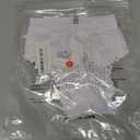CCTOO Sexy Seamless Thongs for Women Lace Underwear Breathable Low Rise Soft Stretch Panties White L