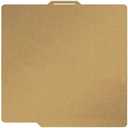 PEI Sheet for Bambu Lab X1/X1C/P2S/P1P/P1S/A1 Carbon Build Plate Heated Bed Spring Steel Flexible Platform 257.5x257.5 mm Double Side Textured Board for 3D Printer (Gold)