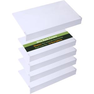 Wire Shelf Covers for Wire Shelving,36''W X12 D,White5 Pcs | PVC Wire Rack Covers for Shelves,Wire Shelf Covers for Pantry,Closet,Kitchen,0.32-inch Thick Waterproof,Easily Cut