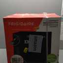 Frigidaire Retro Compact Fridge with Chiller, Countertop, Built-in Bottle Opener, Compact Refrigerator 1.6 cu ft, Mini Fridge for Office, Bedroom, Dorm Room or Cabin - 16" D x 18" W x 18.5" H (Black)