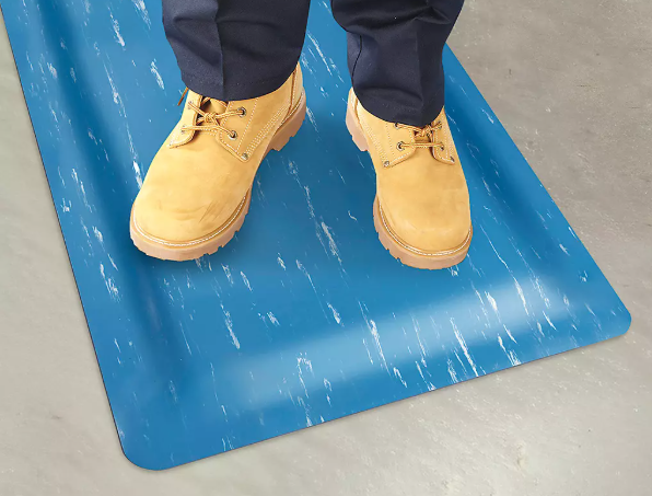 Silicone Floor Mats — 27 x 16 inches, Blue, for Indoor and Outdoor Use.