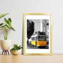 LaVie Home 20x30 Picture Frame Gold Poster Frame,Display Pictures 18x24 with Mat or 20x30 Without Mat, Stable and Sturdy Frame and Polished Plexiglass, Horizontal and Vertical Format of The Walls