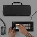 GEEKRIA Hard Shell Travel Carrying Case, EVA Protective Bag Compatible with Ableton Move (Dark Gray)