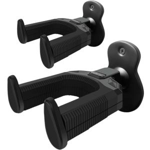 Guitar Wall Mount Hanger 2 Pack, Auto Locking Holder Hangers Hook for Acoustic, Electric, Bass, Banjo, Mandolin Stand Wall, Gift for Guitar Player, Guitar Accessories