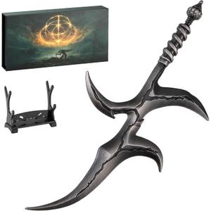 Elden Rings Black Blade,7.09 Inch Metal Craft Equal Scale Reduced Model, Best Choice of Collection Lovers, Exquisite Ornament for Computer Desk, Good Gift for Him/Her