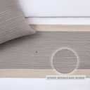 Grey Bed Runner 82 x 20 Inch Grey Stripe Pattern Bed Scarf for Queen & Full Bed Seersucker Textured Quilted Bed Runner Decorative for Hotel Bedroom (Queen, 1 Piece)