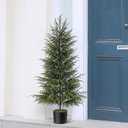1 Pcs 4FT Artificial Christmas Norfolk Pine Tree for Front Porch Decoration