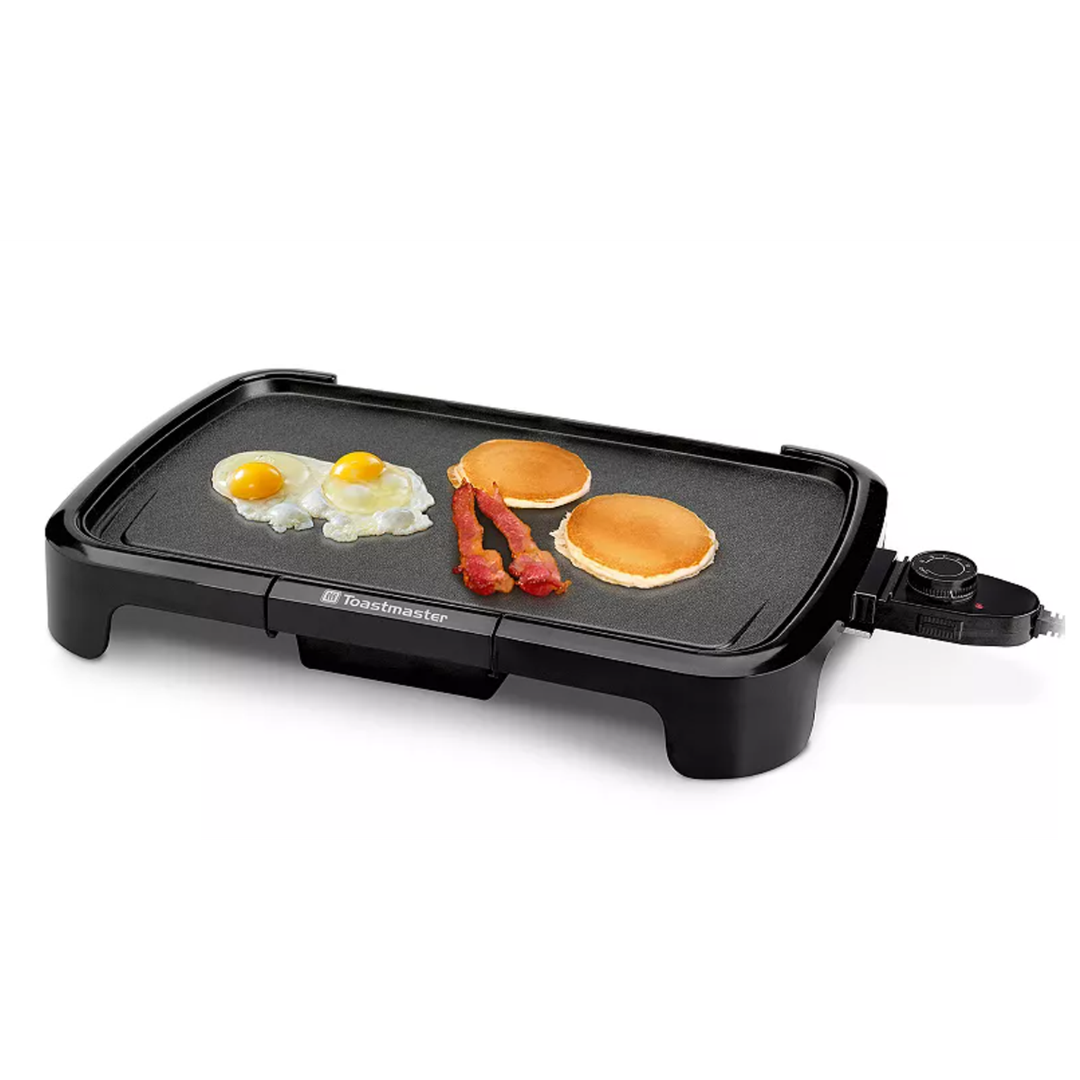 Toastmaster 10" x 16" Electric Griddle – Nonstick Cooking Surface, Adjustable Temperature