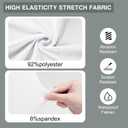 150 PCS Banquet Chair Covers for Wedding Universal Polyester Spandex Chair Cover Stretch Slipcovers for Party Dining Flat-Front Chair (White)