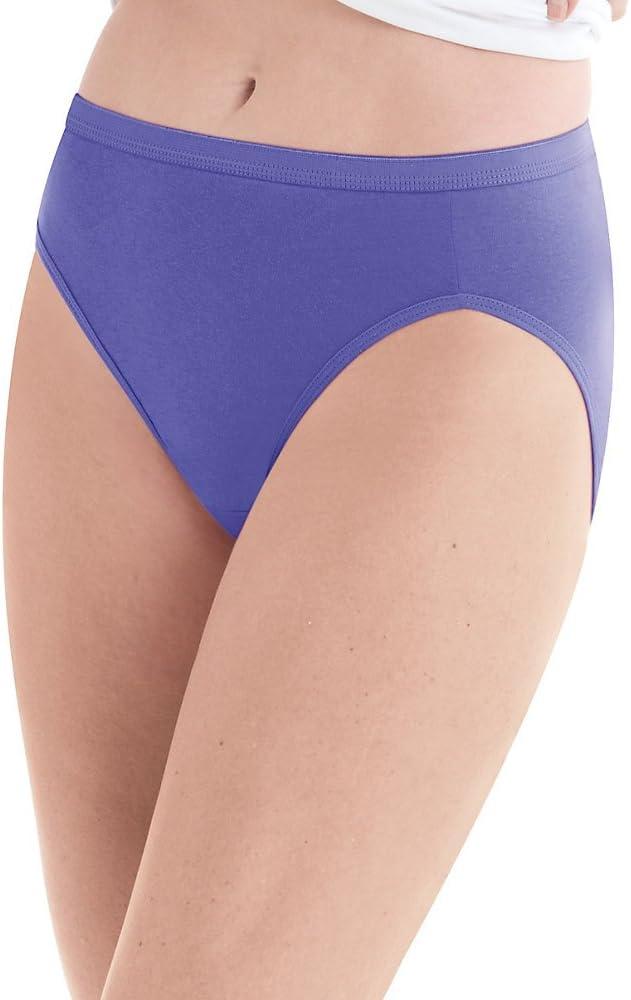 Hanes Cool Comfort Women's Cotton Hi-Cut Panties 6-Pack