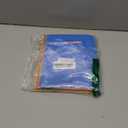 140 PCS 6" x 8" Colorful Gift Bags, 7 Bright Colors Party Favor Pouches, Reusable Plastic Goodie Bags with Handles, Small business essentials for Birthday, Christmas, Halloween, Holiday, Events