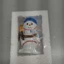 Christmas Baseball Snowman Figurine Xmas Baseball Snowman Table Resin Decoration Christmas Figurines Ornament for Desktop Mantle Shelf Fireplace Office Winter Holiday Party Supply Gift Decor