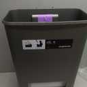 simplehuman 45 Liter / 12 Gallon Rectangular Kitchen Step Trash Can with Soft-Close Lid, Grey Plastic