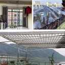 RAWNICE Clear Tarps Heavy Duty Waterproof 4.5ft x 6ft,Multipurpose Poly Tarp Cover, tarp Waterproof UV Resistant Tear&Fade Resistant, Outdoor Tarpaulin for Roof, Camping, Patio, Pool, Boat, Car