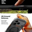 TORRAS Ostand Q3 Air for iPhone 17 Pro Case 6.3'' with Stronger Magnetic Stand, Fit for Magsafe, Airbags Military Protection, Camera Control for iPhone 17 Pro Case, Shockproof & Stylish, Shadow Black