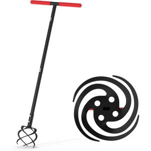 Hand Tiller Garden Tool, Twist Tiller for Gardening with Long Handle, 44.3-inch Garden Claw Hand Tool for Lawn Aerator, Hand Cultivator Tiller Tool for Garden Beds, Plant Box