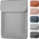 Allinside 13 inch Laptop Sleeve Case for MacBook Neo A18 Pro/MacBook Air 13 2018-2026/MacBook Pro 13 2016-2022, Waterproof PU Leather Laptop Sleeve Bag Protective Vertical Case Cover, Gray