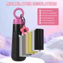 Water bottles kids,316 Stainless steel water bottle, 15 oz Metal water bottle, Sports water bottle Keep Hot&Cold for Running Gym Workout Cycling Kids (black)