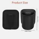 LECART 2 PCS Large Cup Holder for Car Door, Clip On Bottle Holder with Scratch Resistant Leather, Universal Fit Storage Organizer Accessories for Back Seat, Water Cup, Big Drinks, Beverages, Black