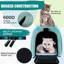 Cat, Dog Carrier for Small Medium Pet Carriers Up to15Lbs, Cats Carrier Soft- Sided Puppy Dogs Bag Portable Foldable Airline Approved Carrier Travel (Green 18 * 11 * 11)