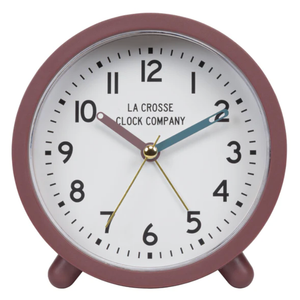 La Crosse 4.4Inch Quartz Analog Alarm Clock