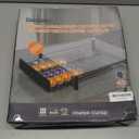 Coffee Pod Drawers, Crystal Tempered Glass Pod Holder Drawer Compatible with Nespresso Capsules, Holds Up to 40 Capsules, Size 14"x15.5"x4.5"