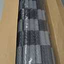 Outdoor Rug 8x10 Waterproof Patio Rugs Modern Checkered Reversible Mat for Front Door Rv Foldable Plastic Straw Carpet for Travel Trailers, Deck, Picnic, Porch, Camper, Balcony, Beach, Grey