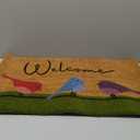 Colorful Birds - 17"x29" - Coir Door Mat with Heavy Duty Backing - Welcome Mats for Entryway, Porch - Anti-Slip PVC & Coconut Fiber Surface - Natural Home Accessories, Minimalist Original Design