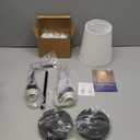 Depuley Battery Operated Wall Sconce: Set of 2 Wireless Wall Lights with Remote for Bedroom - Black Rechargeable 15 Colors RGB Halloween Wall Lamp for Living Room Hallway