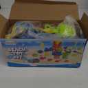 Beach Toys, 19 Piece Sand Toys Set Kids Sandbox Toys Includes Water Wheel Beach Tool Kit Bucket Watering Can Molds with Mesh Bag for Kids Ages 3-13