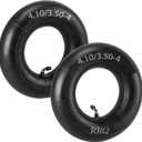(2 Pack) RRQ 4.10/3.50-4 Tire Inner Tube with TR-87 Bent Valve Stem, 4.10/3.50-4 Heavy Duty Replacement Inner Tube for Wheelbarrows, Hand Trucks, Dollies, Wagon, Garden Carts, Lawn Mowers and More