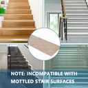 Stair Treads for Wooden Steps Indoor, 15 Pack 8" X 30" Non Slip Carpet Stair Treads with Reusable Adhesive for Kids Elders and Dogs, Surface Polyester TPR Backing Stair Rugs, Beige