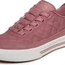 Skechers Women's Arch Fit Arcade – Cuddle Steps Cozy Fit Hands Free Slip-ins, Rose, 7.5