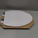 Bemis 1500EC 390 Lift-Off Wood Elongated Toilet Seat, Cotton White (Pack of 1)