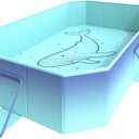 HeySplash Foldable Pool, Non-Inflatable Swimming Pool with Rigid Puncture-Proof Hard Composite Board, Kiddie Pool Outdoor Pool, Adults & Kids Pool for Backyard Garden Dog Pool 78"53"19", Blue Whale