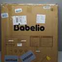 Babelio Baby Gate for Stairs & Doorways, 26-43" W 28" H No Bottom Bar| Easy Installation| One-Handed Operation| Auto-Close| Hardware Mount (Drill Needed) Safety Dog/Pet Gate (Brown Wood Pattern)