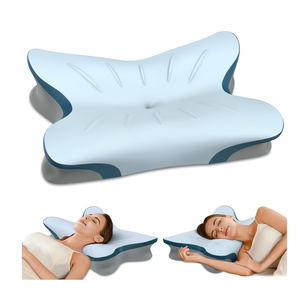 Cervical Pillow for Neck Pain Relief - Ergonomic Neck Pillow for Sleeping Contour Memory Foam Pillows with Cooling Pillowcase, Orthopedic Bed Pillow for Side Back Stomach Sleepers