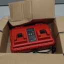 Lenoya 18V Rapid Charger Replacement for Milwaukee M18 Battery Charger Station 2Ports 48-59-1802 48-59-1812 Compatible with M-18 48-11-1850 48-11-1840 48-11-30 48-11-20