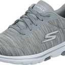 Skechers Women's Go Walk 5 True Sneaker, Grey, 10