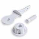 AGPTEK Baby Crib Mobile Bed Bell Holder Arm Bracket Wind-Up Music Box Holder Baby Bed Stent Set Nut Screw 28 Inch