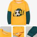 mikiumkee 5-6T Toddler Boys Clothes Long Sleeve T-Shirt Tops Sweatsuit Pants 2Pcs Fall Winter Toddler Boys 5-6T Outfits