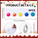 3 Pcs Christmas Outdoor Gingerbread House Decorations Christmas Gingerbread Roof Porch Door Window Banner for Xmas Winter Holiday Party House Decor