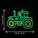 Green Tractor Neon Sign LED Farm Tractor Night Light for Boys Room, Kids Bedroom, Birthday Party, Tractor Wall Decor for Garage, Man Cave, USB Powered Neon LED Sign