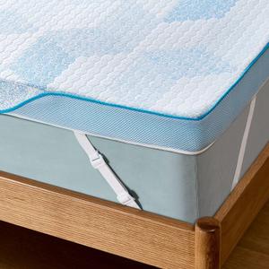 PERLECARE Medium Firm Mattress Topper Queen  3 Inch Cooling Gel Memory Foam Bed Topper for Pressure Relief, Supportive Soft Mattress Pad with Removable Non-Slip Cover, CertiPUR-US Certified