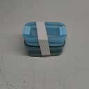 2-Pack Lunch Stack Plastic Food Storage Container Bento Box with Airtight, Leak-Proof Locking Plastic Lids and Silicone Base, BPA-Free, Freezer, Microwave, and Dishwasher Safe