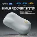 HighBeds Cervical Neck Pillow for Neck Pain Relief- Memory Foam Pillow for Side and Back Sleepers, BASF Support with Ergonomic Pillow(Grey)
